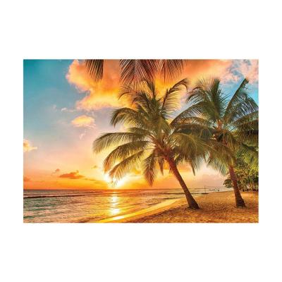 China Europe 5D DIY Diamond Painting Sunset Seascape Painting Wall Canvas Art Painting For Home Decor Full Drill Diamond Cross Stitch Kits for sale