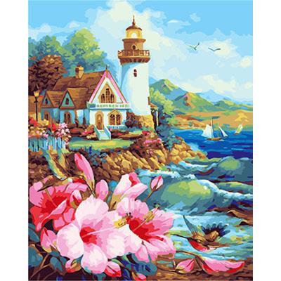 China Europe Bedroom 5D DIY Diamond Painting Seascape Painting Wall Canvas Art Painting For Home Decor Full Drill Cross Stitch Diamond Kits for sale