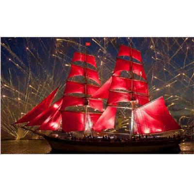 China Europe 5D DIY Boat Diamond Painting Seascape Painting Wall Canvas Art Painting For Home Decor Full Drill Cross Stitch Diamond Kits for sale