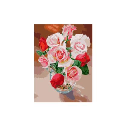 China Europe 5D DIY Flower Diamond Painting Flower Wall Canvas Art Painting For Home Decor Full Drill Cross Stitch Diamond Kits for sale