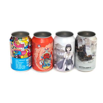 China 330ml Beverage Aluminum Cans Empty Beer Cans Custom Beverage With Aluminum Lid B64 202 DRUNK RPT for sale