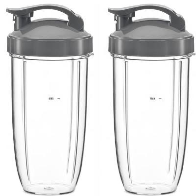 China High Quality Household 32oz Replacement Cups with Flip Top To Go Lid for Nutri 600w and pro blender 900w for sale