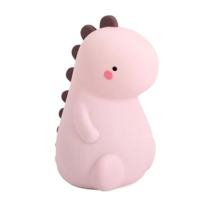 China 2021 Modern Hot Selling Cute Dinosaur LED Color Changing Silicone Night Light Pat Light Colorful Night Lamp For Baby Kids Children Gift for sale