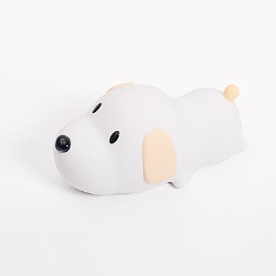 China Modern Rechargeable Warm Kids Sleeping Night Lamp LED Night Light Warm For Baby Cute Doggie Night Light for sale