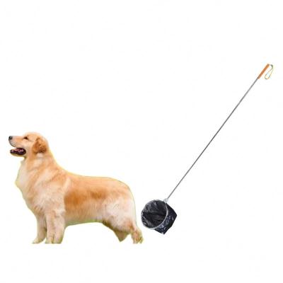 China Viable Collapsible Pet Waste Shovel Dog Poop Collection Tool Long Poop Dog Dispenser Scoop Waste Picker Cleaning Handle Height for sale