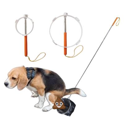 China Spring Pet Plastic Dog Pooper Scooper Unbreakable Durable Handle Easy To Use Long Pet Viable for sale