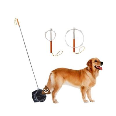 China Easy To Use Unbreakable Dog Pooper Scooper Viable Waste Collapsible Clean Collection Long Handle Outdoor for sale