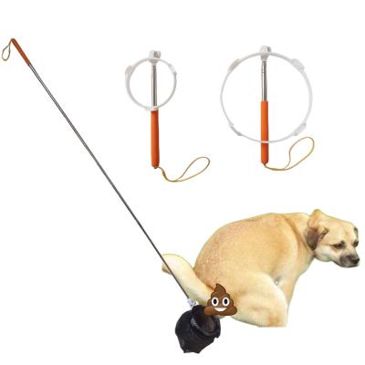 China Viable Dog Pet Poop Collection Tool Spring Collapsible Mini Dog Pooper Scooper Cleaning Action for sale