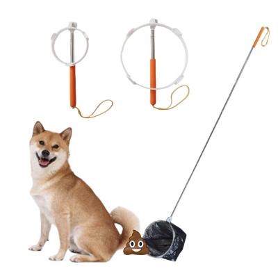 China Viable Collapsible Pet Waste Collection Tool Pooper Scooper Dog Poop Collection Cleaning Waste Dispenser With Dog Lead for sale