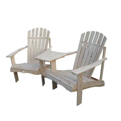 China Farmhouse Patio Outdoor Garden Adirondack Wood Double Chair for sale