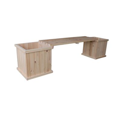 China CLASSIC Patio Garden Wooden Bench Outdoor Planter for sale