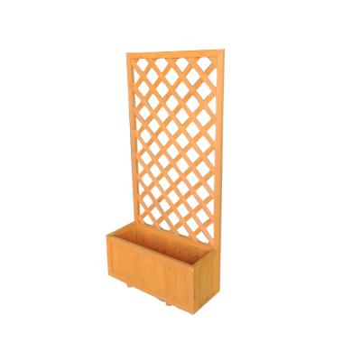 China CLASSIC Outdoor Patio Garden Wooden Planter with Trellis for sale