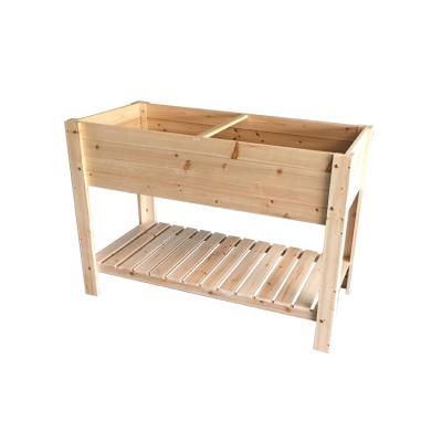 China CLASSIC Outdoor Vegetable Cedar Wood Garden Raised Decorative Bed for sale