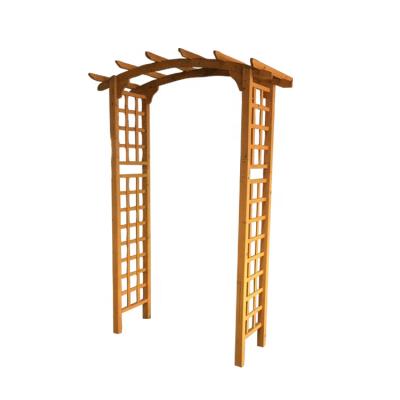 China Viable outdoor round cover wooden garden arch for sale