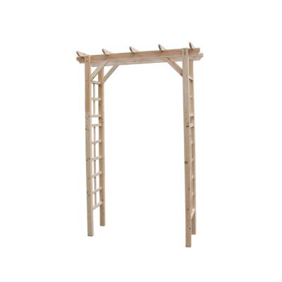 China Sustainable Garden Patio Greenhouse Outdoor Wooden Axle Arch for sale