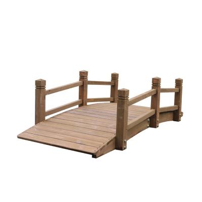 China Easily Assembled Outdoor Rustic Wooden Garden Bridge for sale