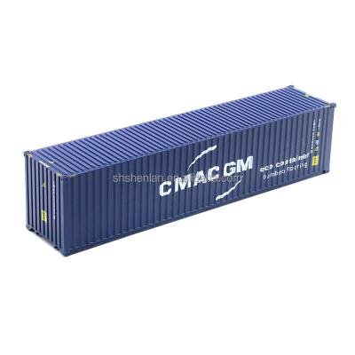 China China hot sale 40ft 1-50 HC dry container model for rail truck cmacgm blue container model for sale