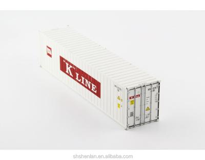 China Promotional China Alloy Miniature 40ft Scale 1:50 Reefer Shipping Container Model for sale