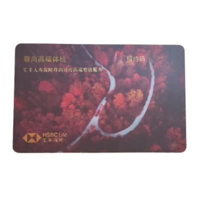 China Membership PVC Card Gold Stamping Matte Member Card for sale