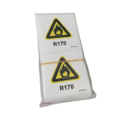 China Waterproof Flammable Label Sticker PVC Adhesive Label for sale