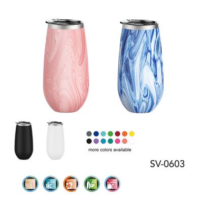 China Viable Stainless Steel Whiskey 6oz Spirits Tumbler Mugs Bulk Double Wall Insulated Wine Tumbler Travel Mug With Lids And Straws for sale