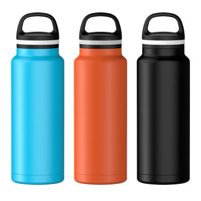 China 24oz 36oz Double Wall Vacuum Flask Viable Stainless Steel Insulated Water Bottle With Customer Logo for sale