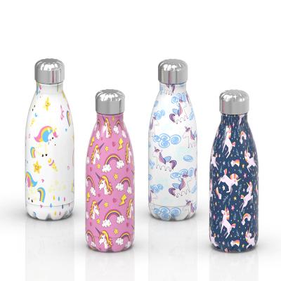 China New Cute Water Sport Cartoon Bottle Stainless Steel Water Bottle Custom Kids Vacuum Bottles Viable Design Insulated Flasks for sale