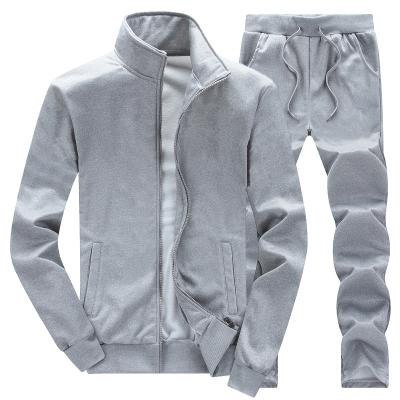 China Breathable Custom OEM Print Logo Cheap Blank Mens Zipper Tracksuit Sweatsuit for sale