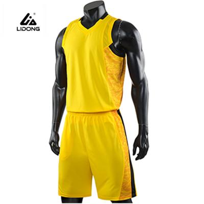 China 2021 Fashion Breathable High Quality Design Basketball Wear Basketball Tank Top Reversible Logo Logo for sale