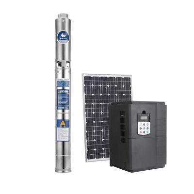 China Family Homes Performance Excellent 4 Inch DC High Efficiency High Speed ​​Solar Submersible Water Pump For Deep Well for sale