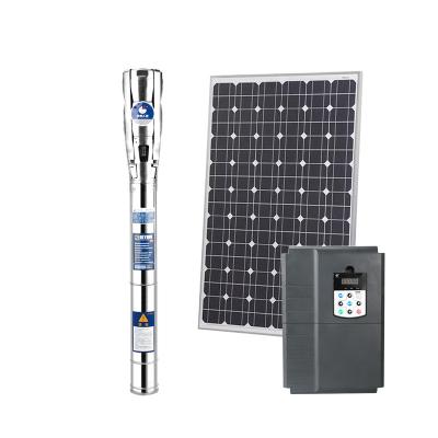 China Home Solar DC Submersible Water Pump For Deep Well Permanent Magnet High Speed ​​Motor for sale