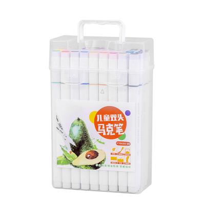 China Office School Watercolor Pen 24 Color 48 Color Set Washable Double Head Children's Art Graffiti Pens Art Marker for sale