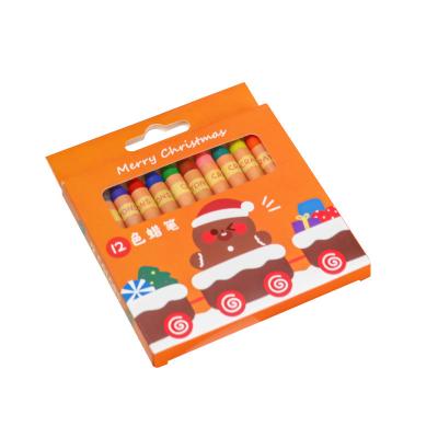 China Gift 8 Color Pencil Costume Children's Graffiti - 12 Color - Painting Pen Art Oil Painting Stick Christmas Small Gift Christmas Pencil for sale