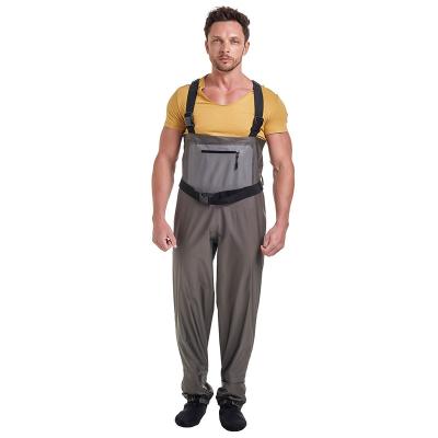 China High Quality OEM Chest Neoprene Fly Fishing Unisex Breathable Vest Waders Waterproof Wader For Fishing for sale