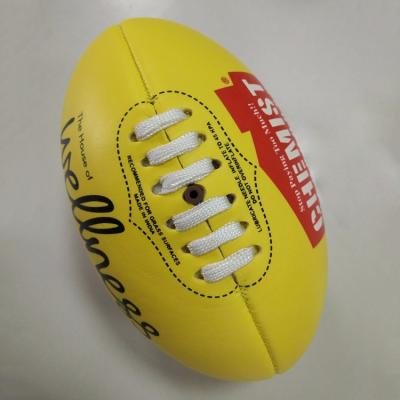 China Rubber/butyl bladder; Custom Logo Standard Official Size High Quality Custom Nylon/Polyester Injury Printing Rules Aussie Rules Football for sale