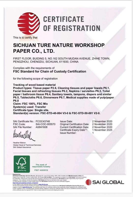 FSC - Sichuan True Nature Workshop Paper Co., Ltd.