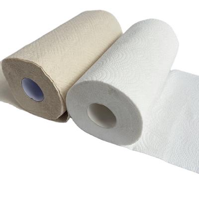 China High Quality Cheap Price Bamboo Pulp Kitchen Paper Towel High Absorbent Eco-Friendly Embossing Roll for sale