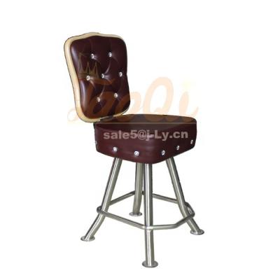 China 360 Degree Swivel K258 Diamond Upholstery Quality Casino Chair Swivel Gaming Bar Chair Poker Chair Bar Counter Furniture Home Club Bar Stool for sale