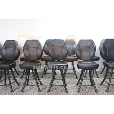 China Modern K333 Casino Chair Bar Chairs High Quality Leather Slotted Chair Swivel Poker Factory Price OEM Gaming Bar Stools for sale