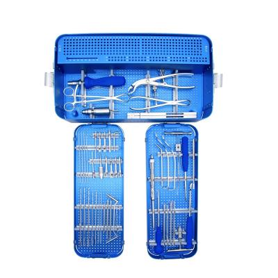 China Factory Price Stainless Steel Meditech Orthopedic Implants Equips Small AO Fragment Locking Plate Instrument Set II for sale