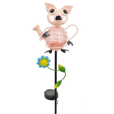 China Low Moq Modern Decorative Outdoor Metal Solar Garden Stake Other Garden Ornaments for sale