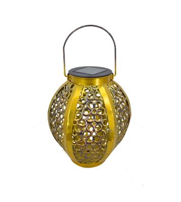 China Creative Decorative Round Garden Hanging Garden Design Solar Lanterns Lamp for sale