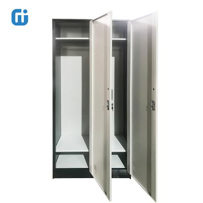 China Steel Metal Armadiet Locker (Other) Adjustable Armario Cabinet Locker Two Doors Locker Cabinet Metal Storage Lockers For Cloakroom for sale