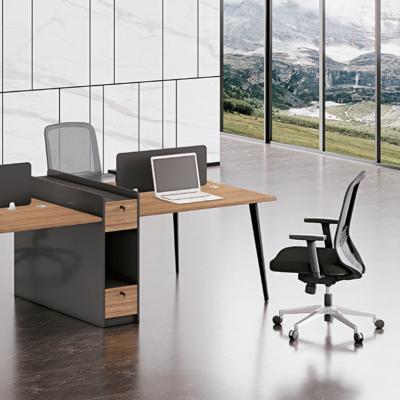 China Modern Luxury Executive Modern MDF Office Computer Desk L Shaped Office Furniture for sale