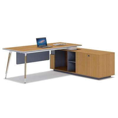 China modern warm design office desk boss table wooden office desk table for sale