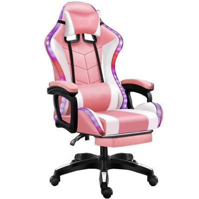 China (Size)Adjustable Height Adjustable And Cheap Massage Chair Led Modern Comfortable RGB Gamer Chair Office Computer Gaming Chair for sale