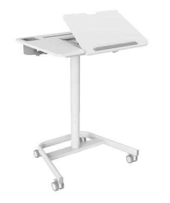 China (Size) Best Selling Adjustable Gas Lifting Sit To Stand Desk With Reversible And Hovering Table Top Any Height for sale