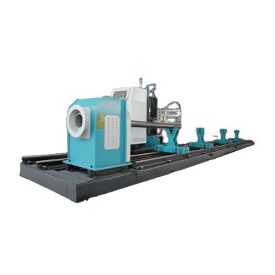 China Building Material Shops Hot Plasma Pipe Cutting Machine CNC Pipe Perforating Machine Factory Price Sale for sale