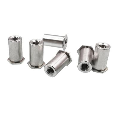 China SOA M2M3M4M5 Aluminum Aluminum Hex Through The Hole Screwlock Standoffs Self Clamping Studs for sale