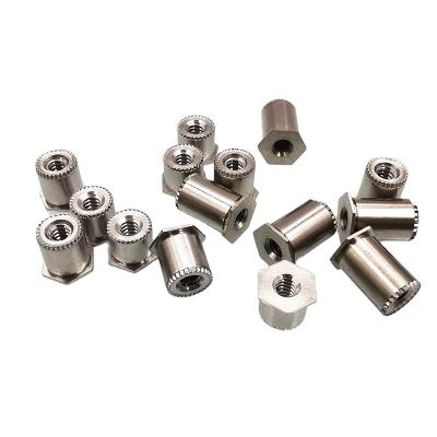 China Stainless steel Self Clinching pressure rivet standoff SOSG Screwlock grounding standoffs panel Close to Edge connect PC board and  steel plate for sale